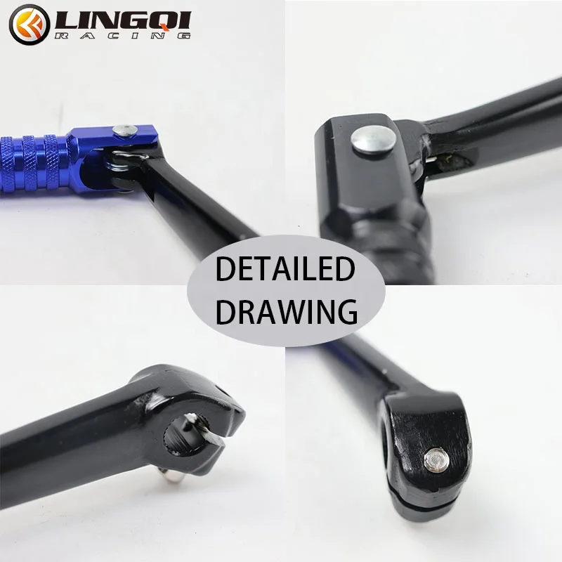 LING QI Motorcycle Clutch Lever Shift Lever Rod CNC Folding Gear Lever For Kayo T2 T4 Dirt Pit Bike Moped Scooter