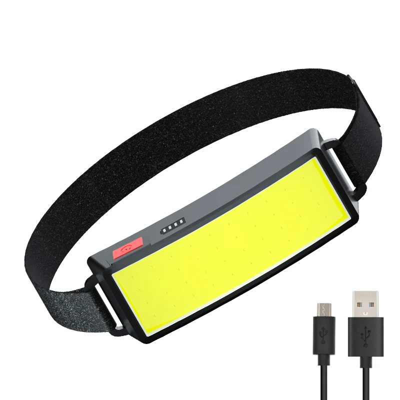 500 Lumen Outdoor Durable Flood Cob Headlamp Rechargeable LED Waterproof Emergency Headlamp