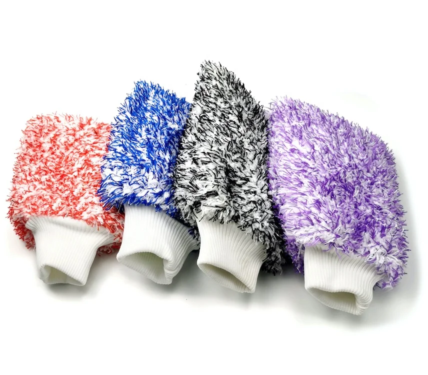 GlossOnly Maximum Absorbancy Glove High Density Microfiber Premium Car Wash Mitt Scrath Free Perfect For Everyday Detailing