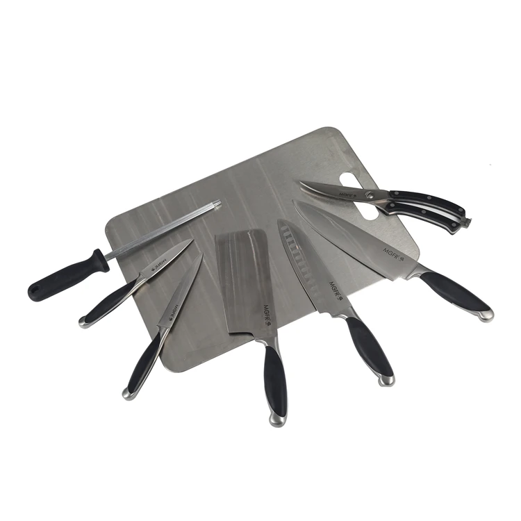 
7-piece Kichen Knife Gift Set Stainless Steel Fine Western Hotel Restaurant Kitchen Chef Knives Set 