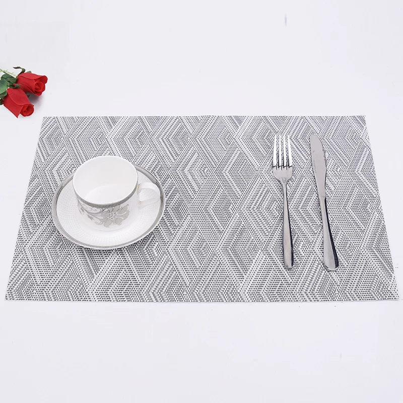 Эко-дружественных ПВХ тканые бамбуковые салфетки оптовая продажа