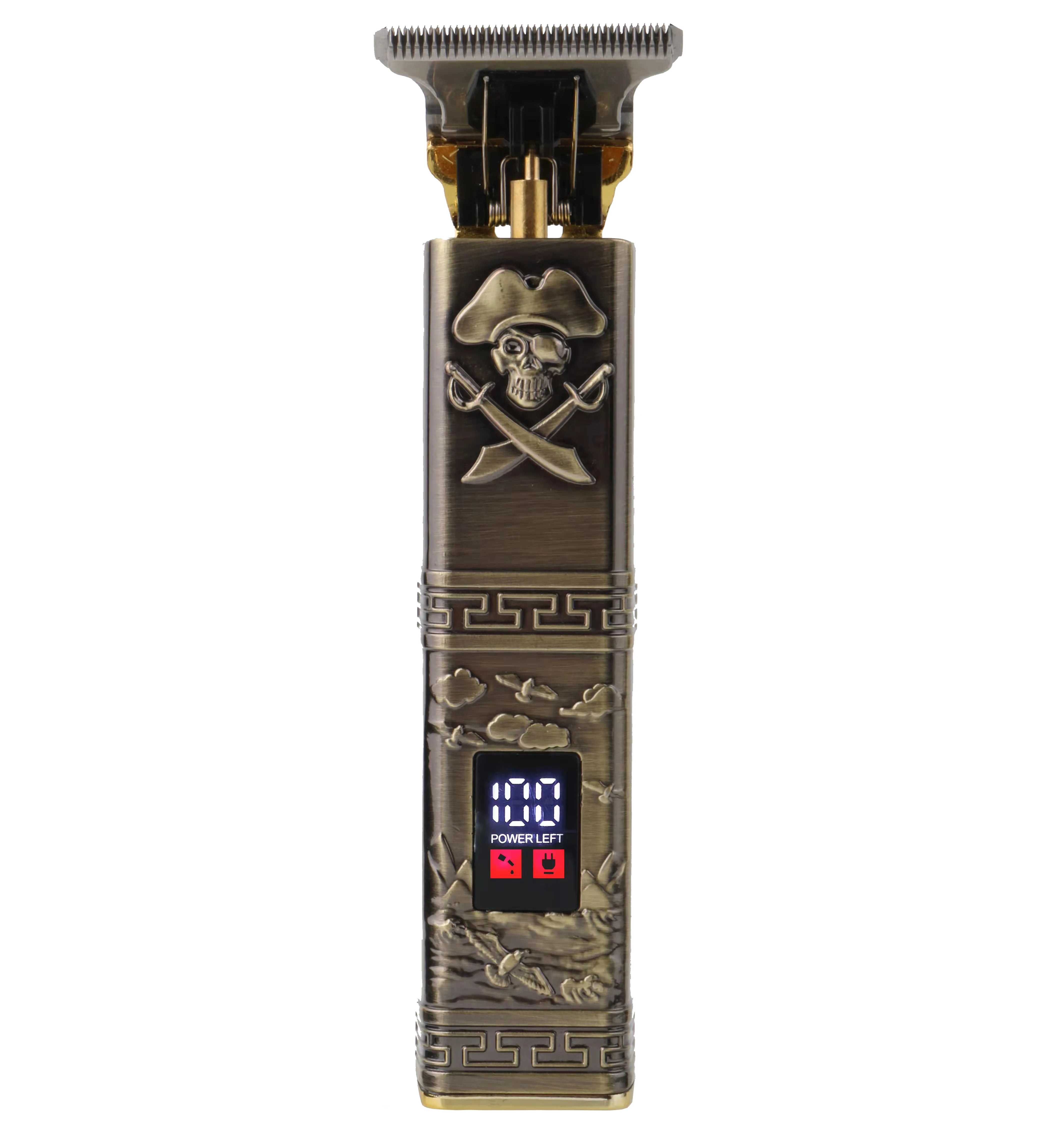 2022 new LCD Hair Clipper Bald head trimmer USB Rechargeable Cordless Lithium battery hair trimmer oil head