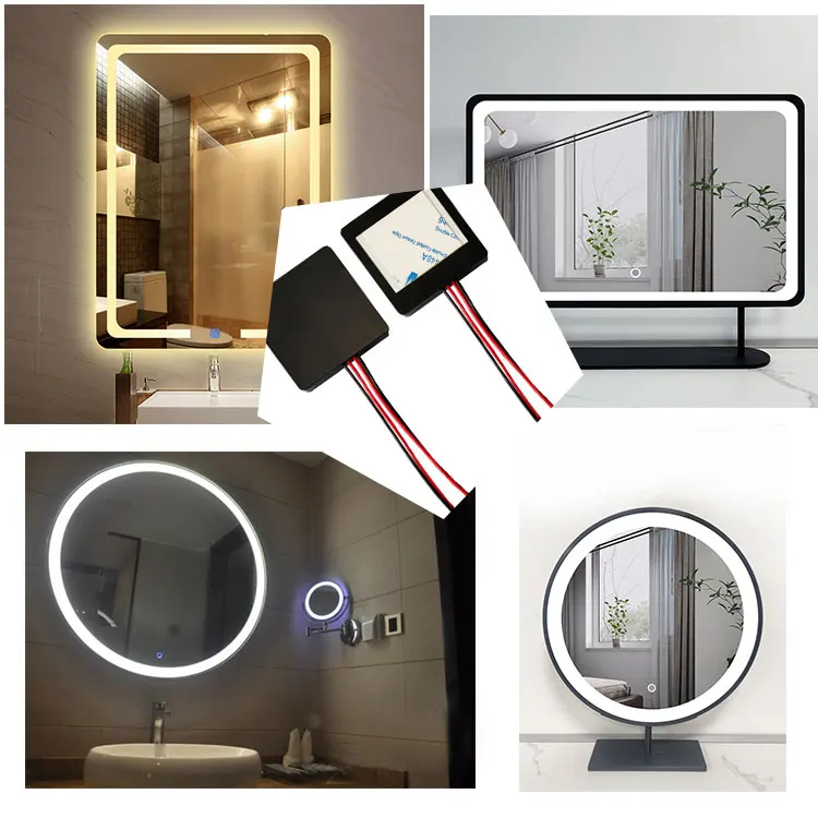 Smart Mirror Led Light Touch Sensor 12v 24v Mirror Single Color Touch Dimmer Switch