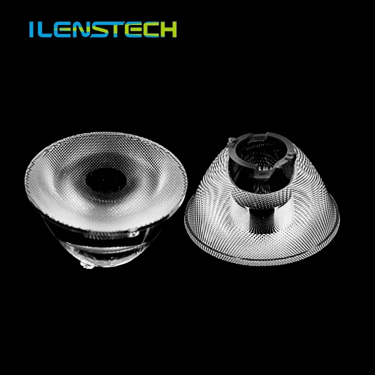 Светодиодная оптическая линза с узким углом луча и держателем, светодиодная линза диаметром 45 мм