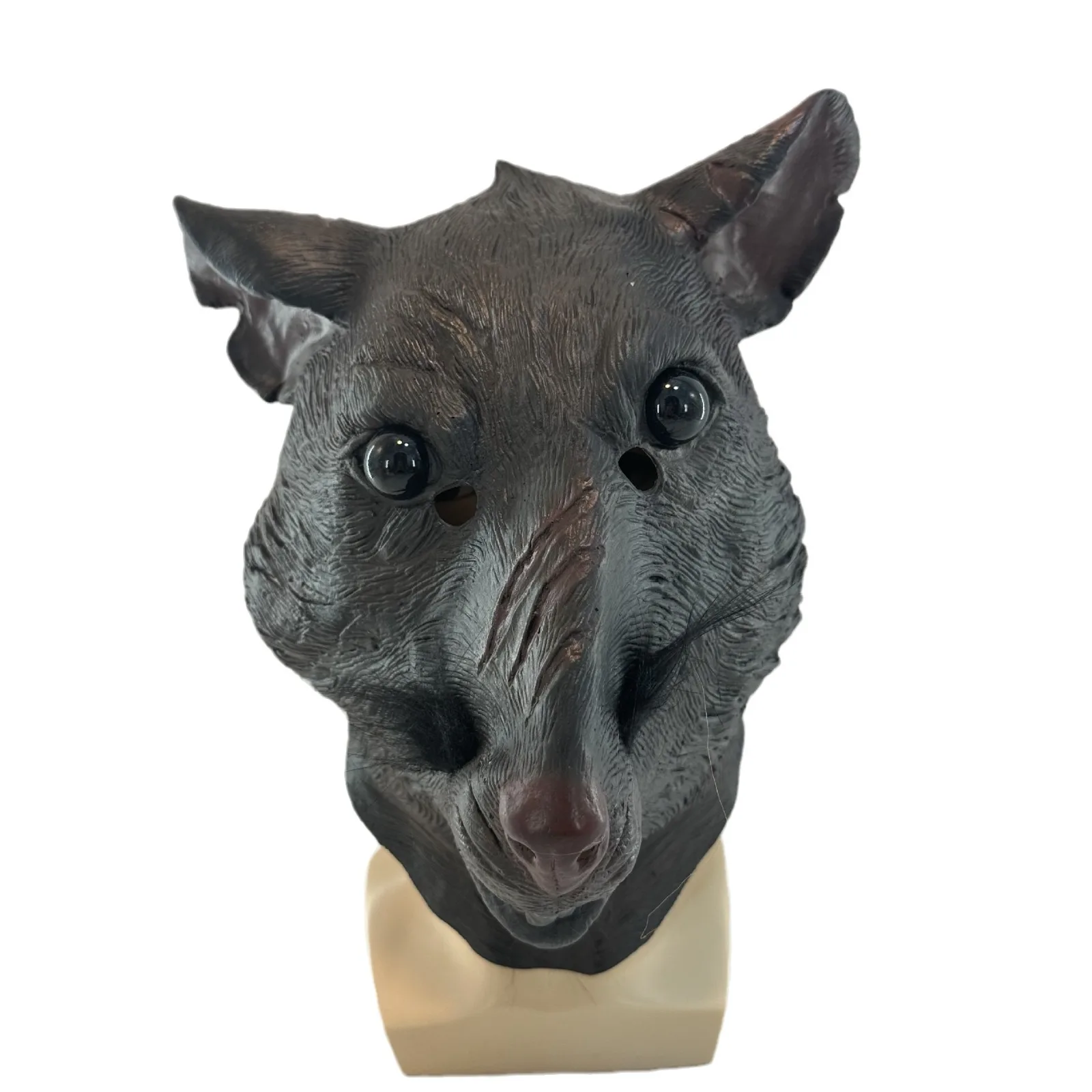 Latex  Cosplay Masks Adult New Mutant Rat Head Animal Costume Face Splinter Halloween Mouse Mask Brown Pig  Cosplay