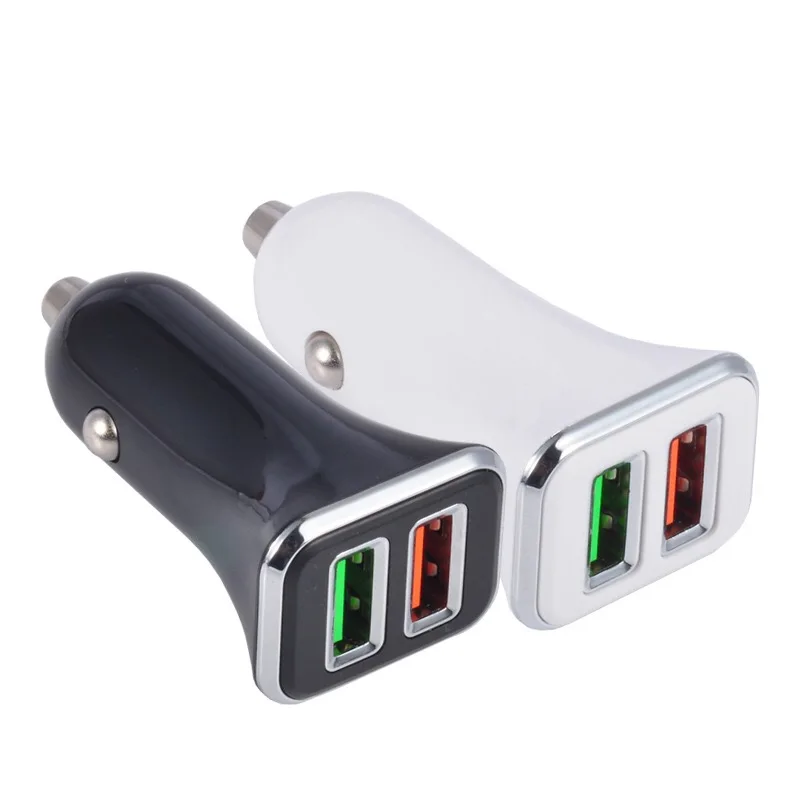 
2021 High Quality 5V 2.4A Universal 2 port car charger input 12V 24V Car Charger best price 