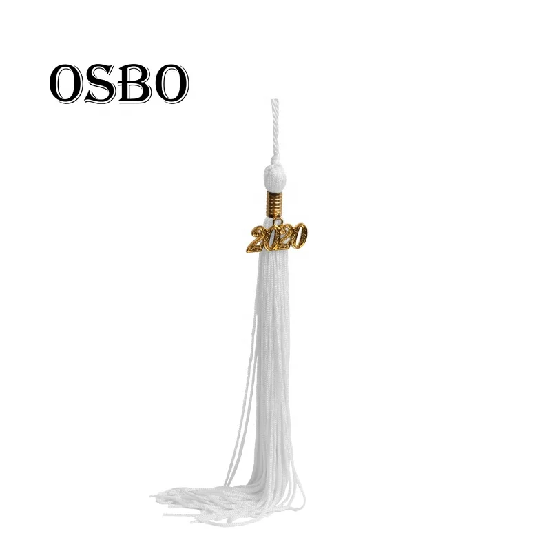 Wholesale cheap  rayon academic  white  graduation cap  tassel for school 2023