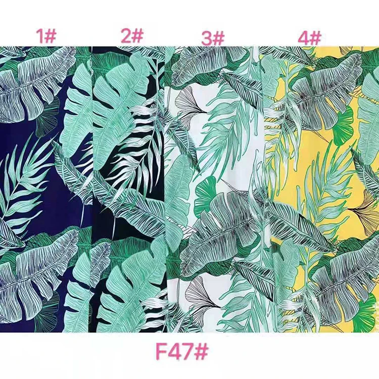 High Quality Rayon Printed 100% viscose Dress Fabric for aloha shirt