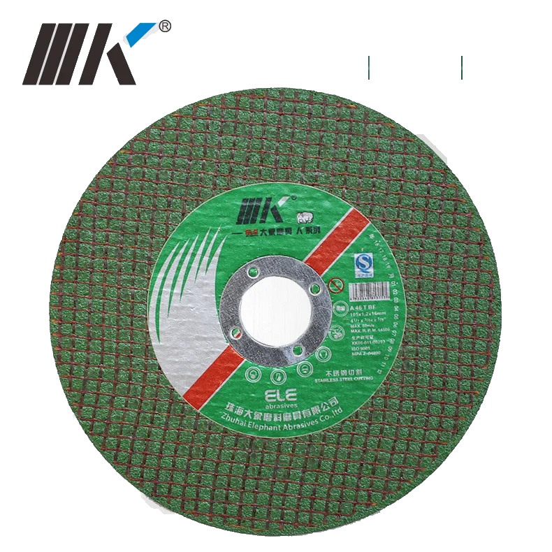 High quality abrasive tools 107mm cutting wheel aluminium oxide 4 inch cutting disc for stainless steel