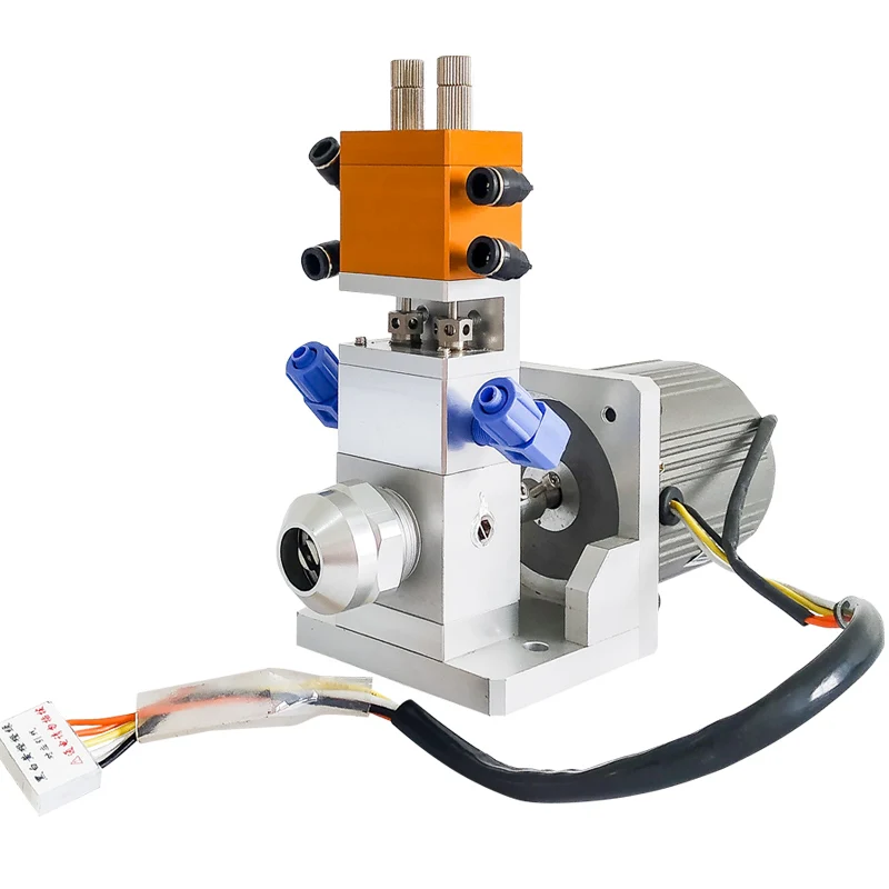 DJF-30 Electric mixing dynamic  AB double liquid dispensing valve with motor Proportional adjustable glue disposable valve