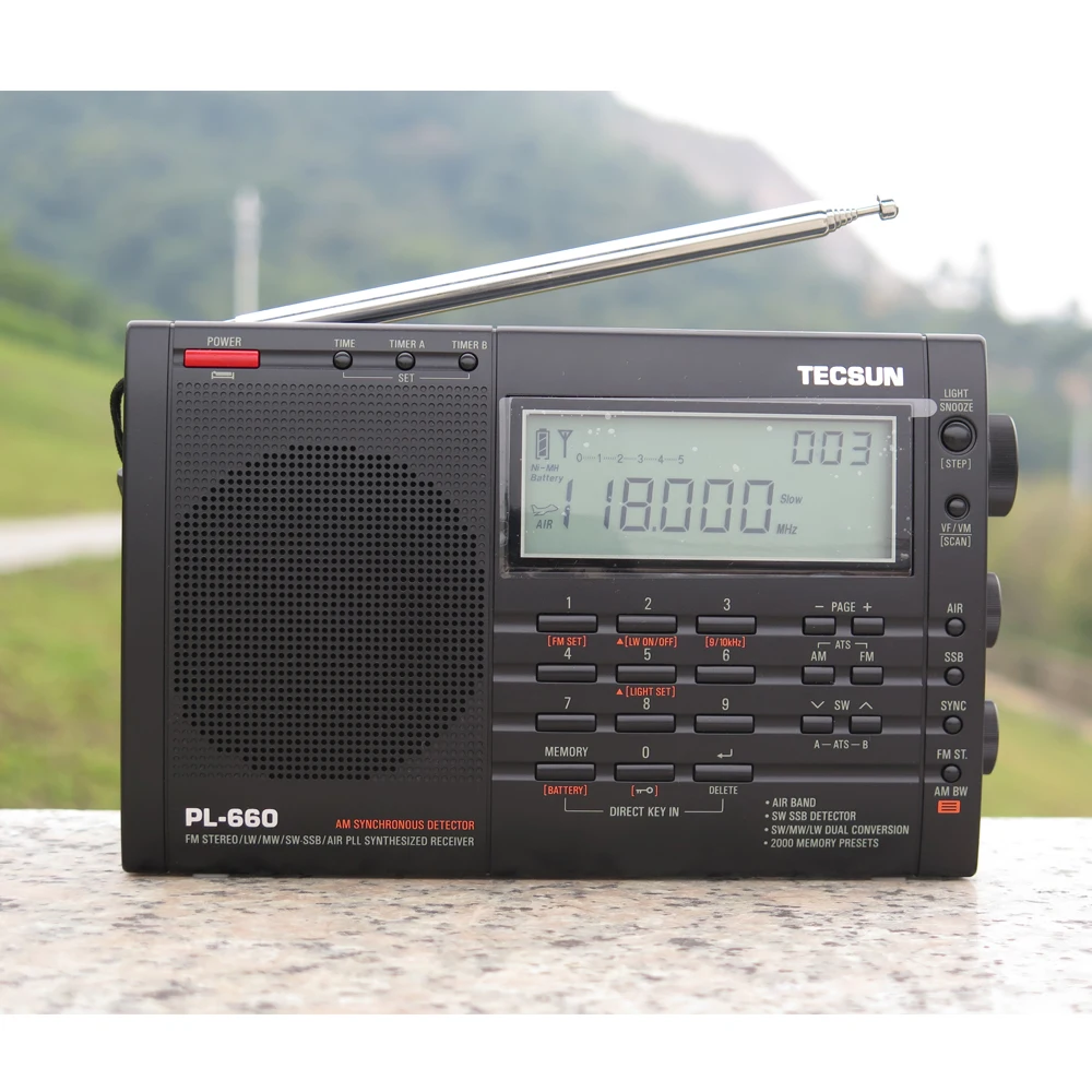 New TECSUN PL-660  Portable Radio FM Stereo LW SW MW AIR PLL SSB World Band DSP Receiver