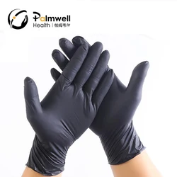 Black disposable nitrile gloves black gloves kitchen high quality nitrile gloves