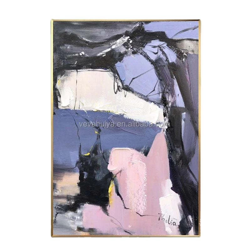 Professional Artist Hand-painted Colorful Abstract Oil Painting on Canvas Rich Colors Canvas Abstract Oil Painting