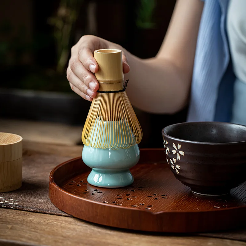 Traditional Matcha Tea Set Bamboo Matcha Brush Stirrer for Matcha Starter Set Paper box