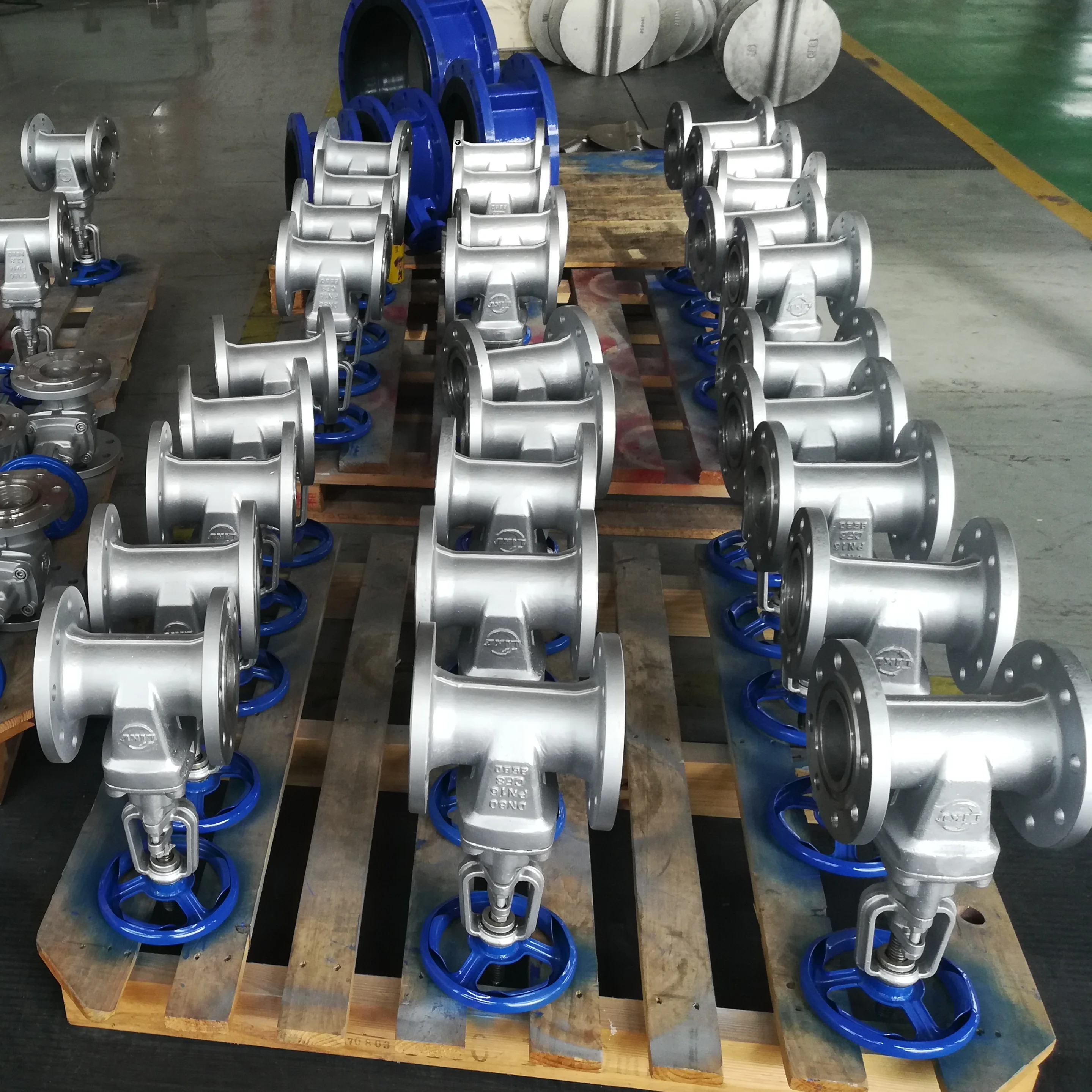 Double Flanged Non Rising Stem CF8 Stainless Steel CF8m API Gate Valve Wedge Type for Acid