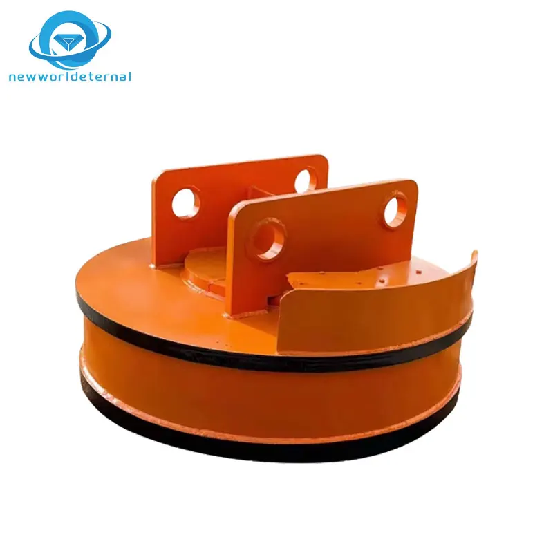 Powerful electromagnetic chuck handling scrap steel high frequency magnetic industrial chuck forklift excavator lifting chuck