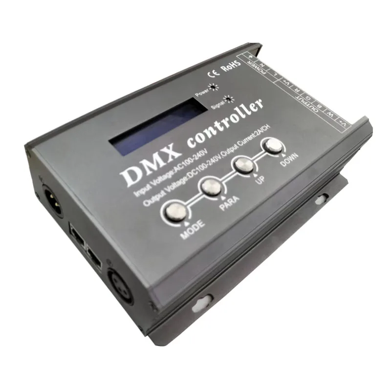 Контроллер Dmx512 Master 220 В Rj45 управление освещением Rgb контроллер высокого напряжения с ЖК-дисплеем