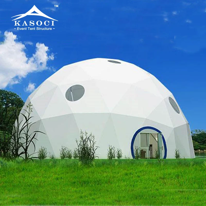 40 meters Clear PVC Membrane Structure Half Sphere Tent Geodesic Dome