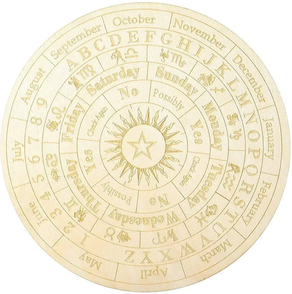 Wooden Divination Pendulum Board Dowsing Divination