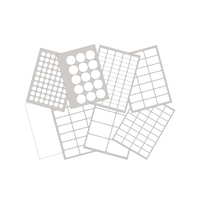 27-up labels 63.5 x 29.6 mm on a4 sheet waterproof label