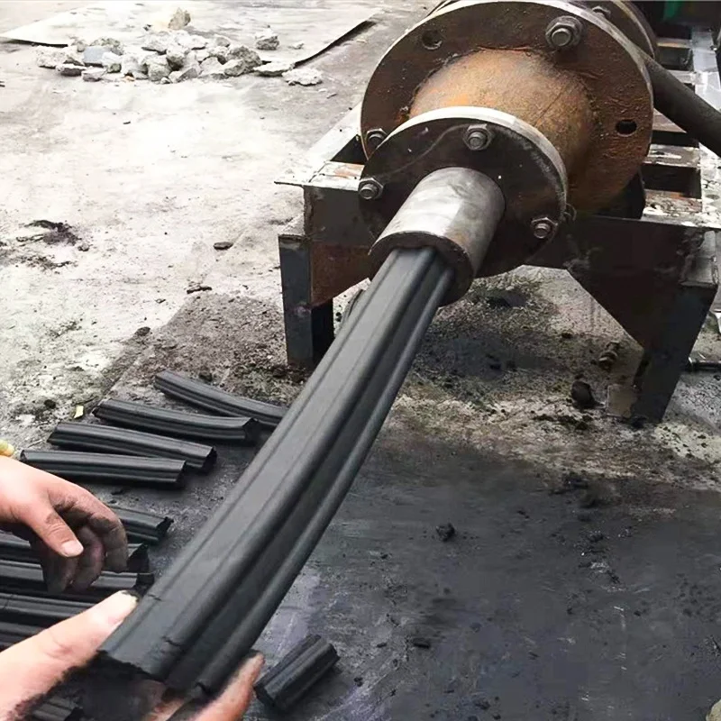 Tunisia shisha corn stalk rice straw lump wood rod briquette charcoal making machine