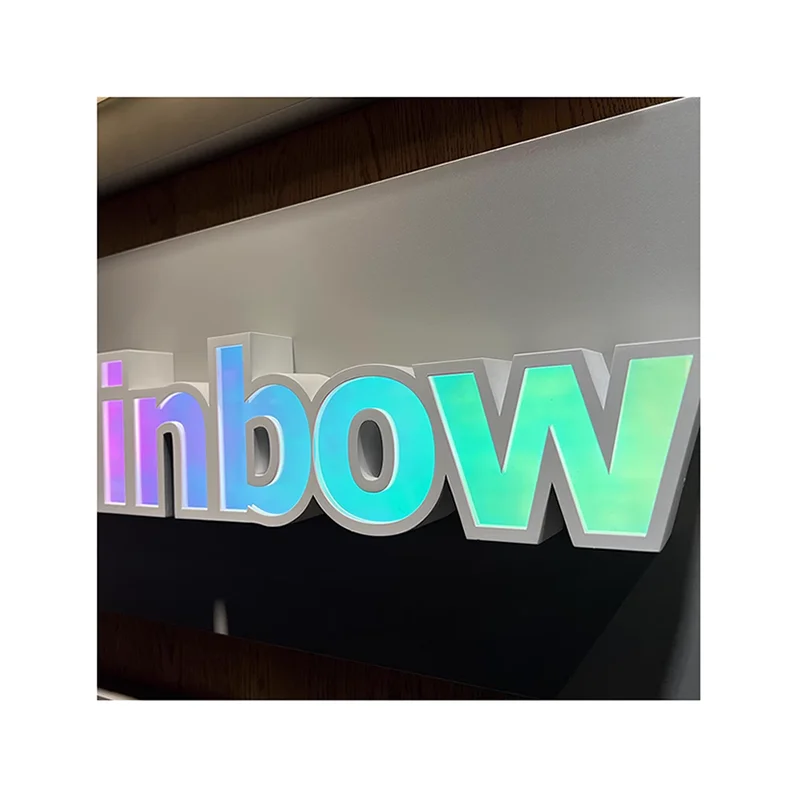 Custom building sign shop name board design letter led Illuminated frontlit letters store building sign for business outdoor