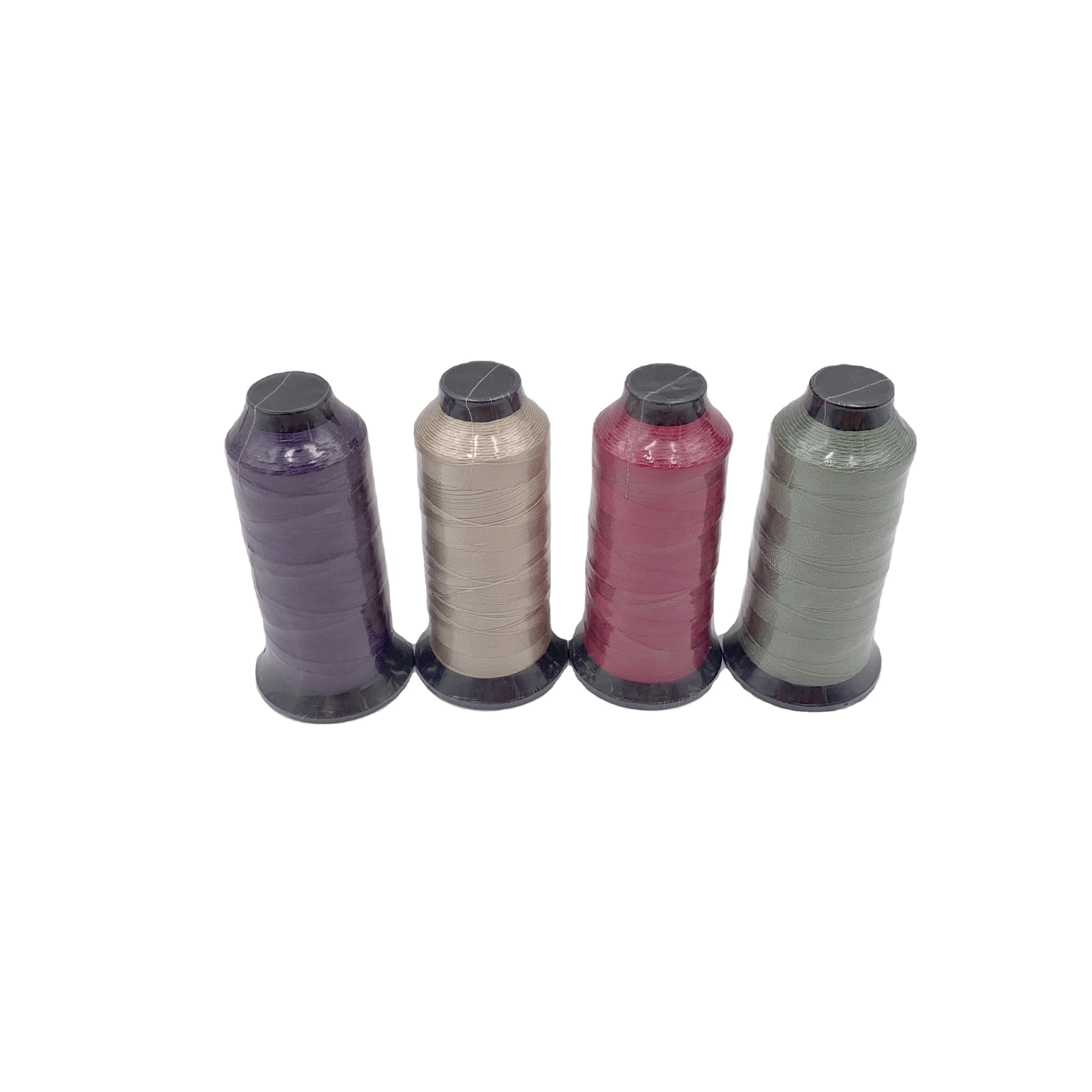 Factory Price Free Sample High tenacity sewing thread 100% Polyester colorful thread blue 500D/2 for bag