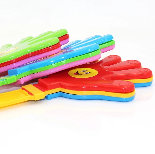 Продажа дешевых игрушек для вечеринок, пластиковые Хлопушки для рук, шумогенератор, ручной Хлопушка/Хлопушка