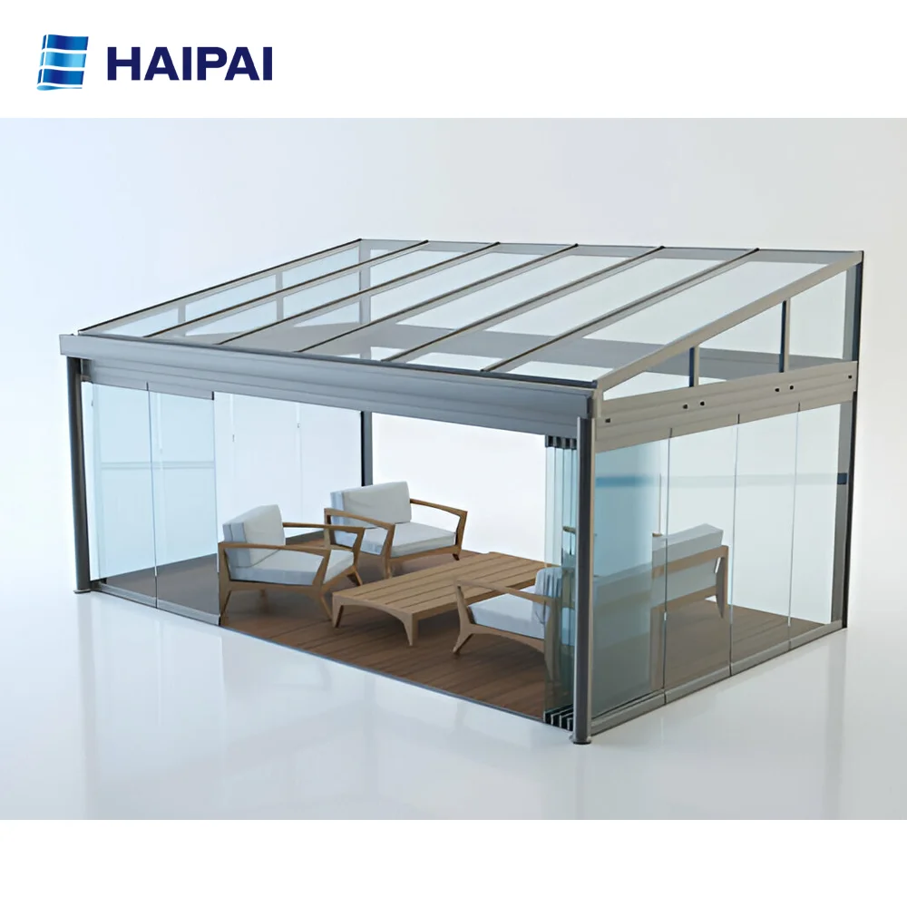 Top-Ranked Customized Solarium Conservatory Flat Glass Houses Tempered Glass Villa Garden Room Guaranteed Aluminum Alloy Glass