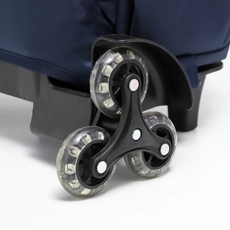 Hot version of six rounds of climbing stairs can drag high quality nylon boy pupils pull rod school bag