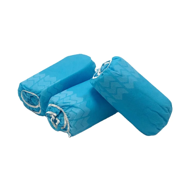 Surgical Medical Standards Disposable Plastic Material Waterproof PE Shoe Covers Laboratory Hospital