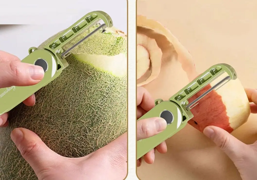 2024 Hot Sell Stainless Steel Cute Folding Peeler For Fruit Vegetable Grater Kitchen Gadget Tool