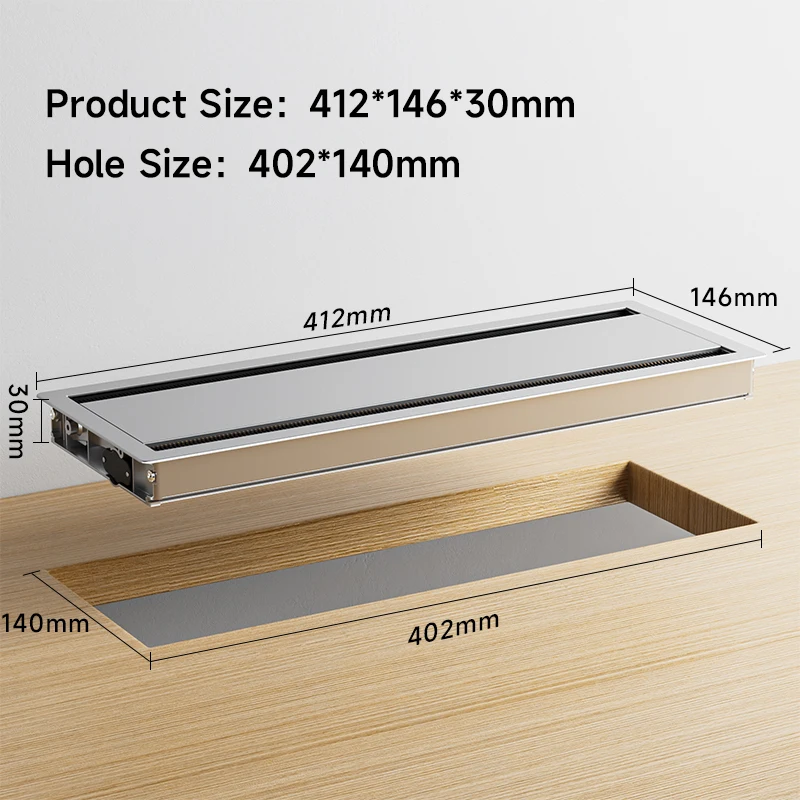 Conference Office Desk Brush Cable Grommet Hole Covers Outlet Wire Management Organizer