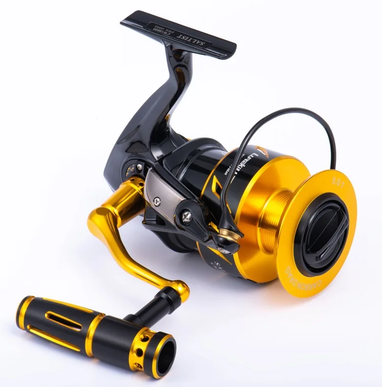 Jetshark 9+1BB Waterproof metal spool Fishing Reel  Left Right Hand wheel Sea Saltwater Spinning Reel Carrete de pesca