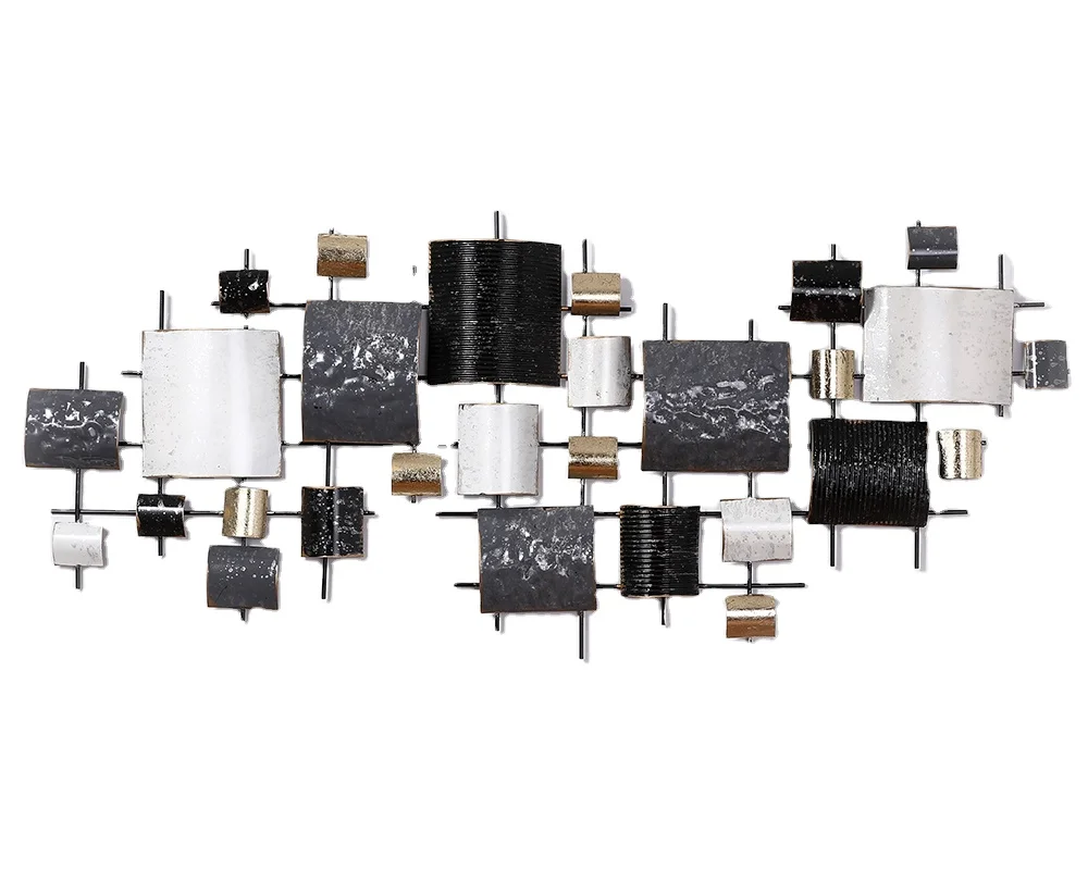 Beautiful Iron Metal Handed Wrought Flower Leaf Wall Art Hanging / Wall Decor For Home Decoration & Gifted Item