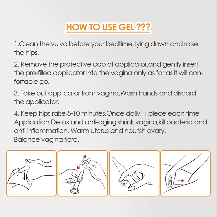 OEM Private Lubricated Yoni Gel Anti Itch Anti-Smell Probiotic Bacteria Tightening Vaginal Tightening Gel