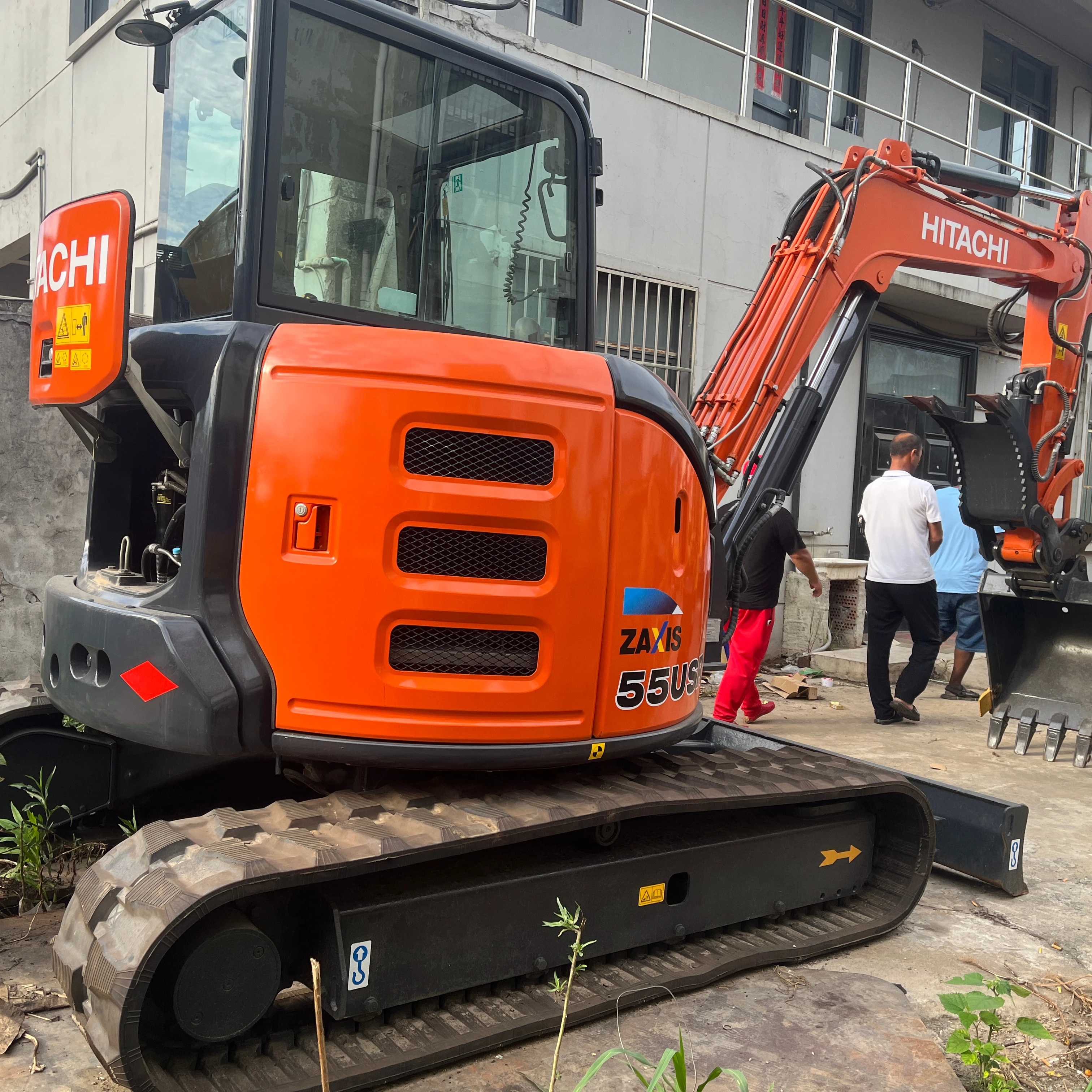 Hitachi Zaxis 55 Япония 5 тонн zx55/zx55u/zx55us/zx55usr мини-экскаватор резиновый гусеничный экскаватор для продажи