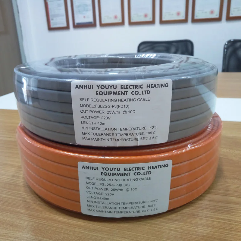 Ice Defrost Safety Anti-Explosion Self-Regulating Eac Heat Tracing Cable Self-limited Heat Wire