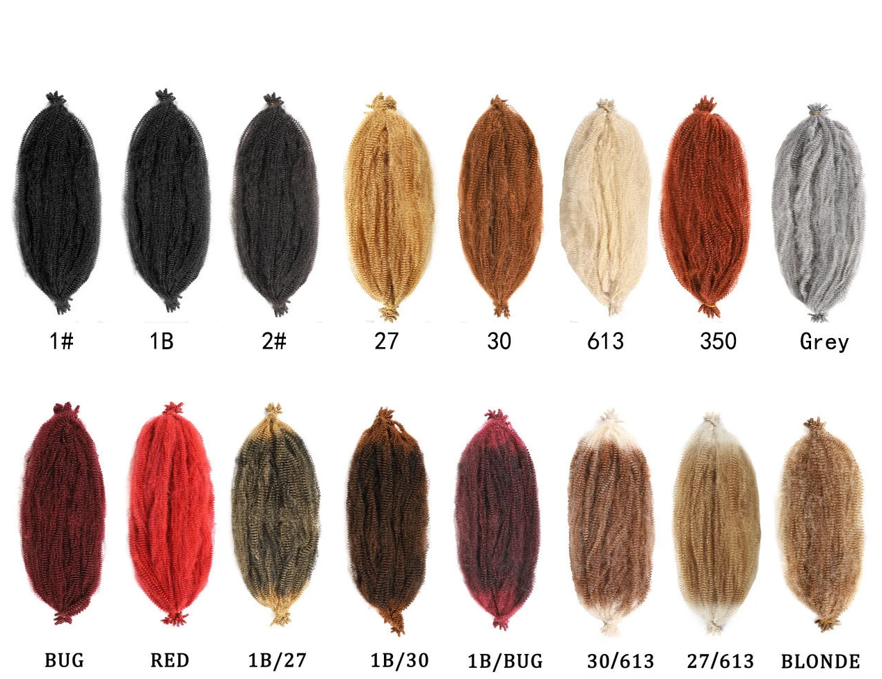 Yaki Ombre Braiding Hair Acid processing Spring Afro Twist Crochet Hair