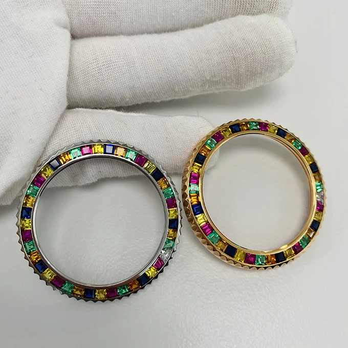 Замена керамической рамки для яхт 40 мм автоматический механизм дизайнерская Механическая Мужская рамка из нержавеющей стали 904L