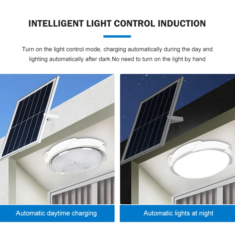 HUAPAI High Efficiency Home Indoor Solar Power Battery Spot Lamp 40w 60w 100w 200w 300w Solar Ceiling Light