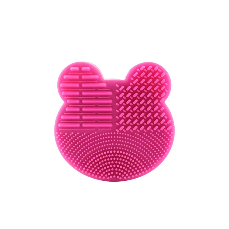 
Silicone Brush Cleaner Make Up Brushes Cleaning Mat Portable Suction Cup Makeup Brush Cleaning Tool 