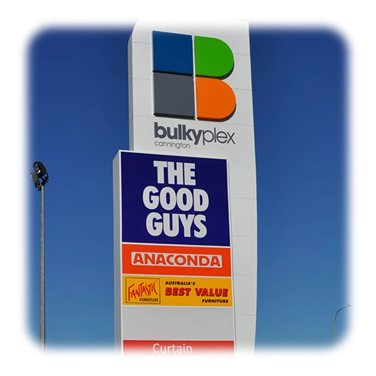 
Изготовленный на заказ металлический стоящий светодиодный рекламный пилон дизайн знака 