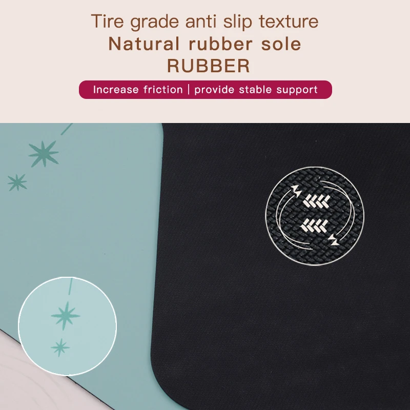 New Microfiber Yoga Mats eco yoga equipment protection core bed carved natural rubber non-slip suede pilates reformer mat