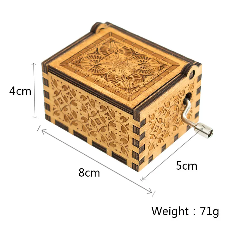 Деревянная музыкальная шкатулка ручной