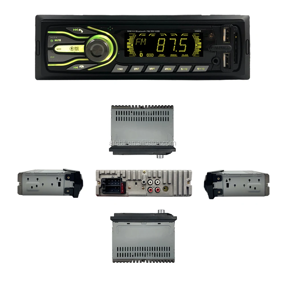 Автомагнитола 1din Автомобильный MP3-плеер с поддержкой BT 2USB AUX SD-карты управление через приложение автомобильное радио стерео
