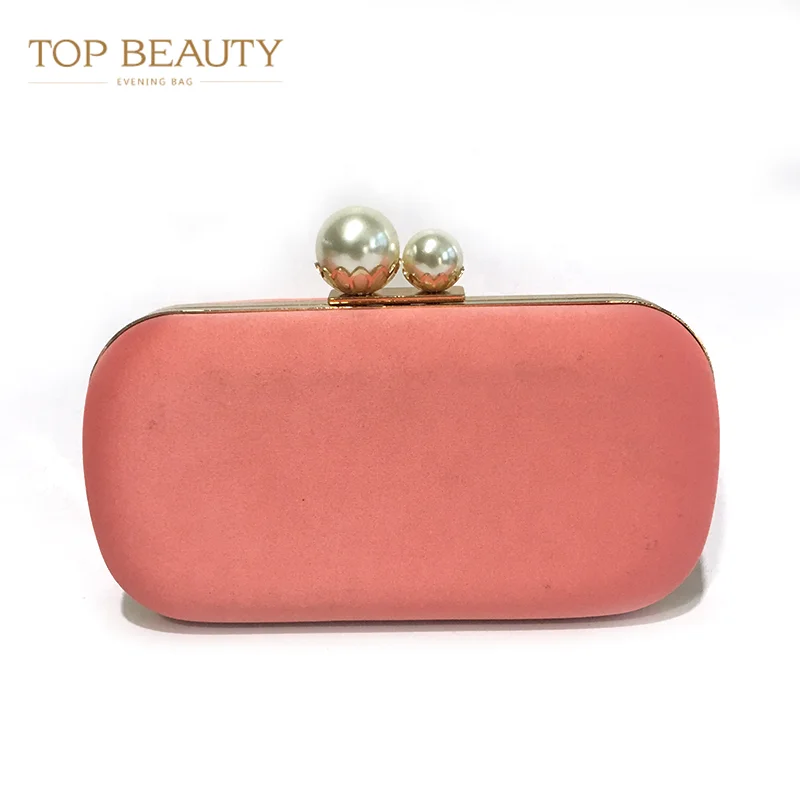 
China Factory Wholesale party use Handmade plastic and satin clutch bag for women Portable clutch bag 