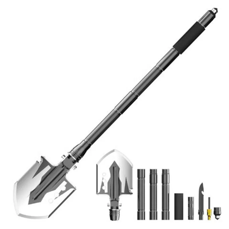 Outdoor Spade Multi-function Folding Shovel Survival Tool with Camping Tactical Axe Shovel