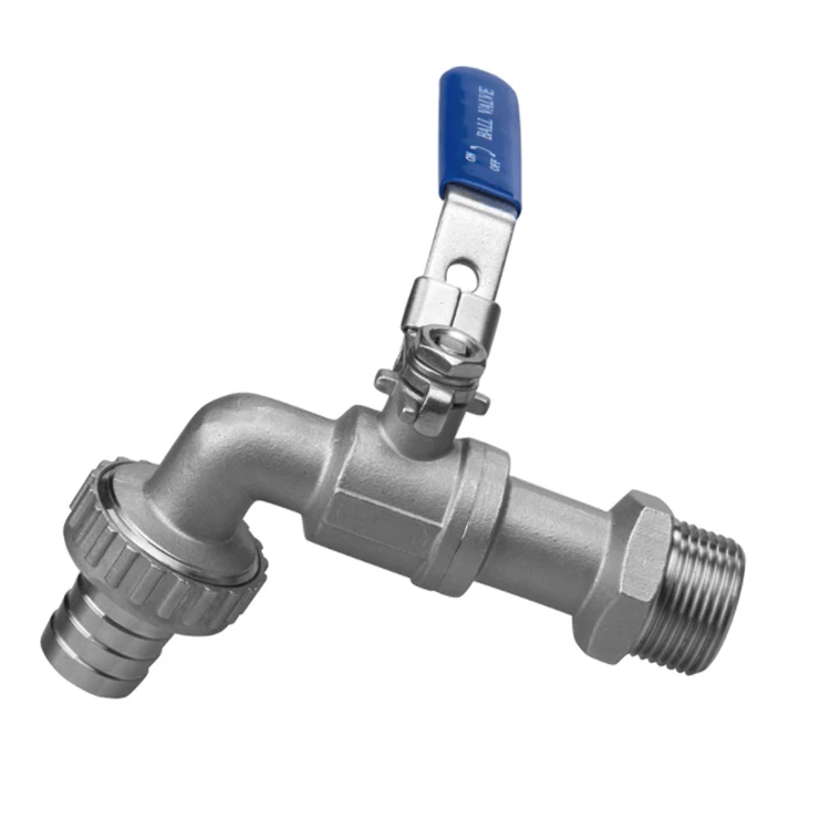 
BSPT DN15 SS316 Hose Tap Ball Valve/ Drain Tap 
