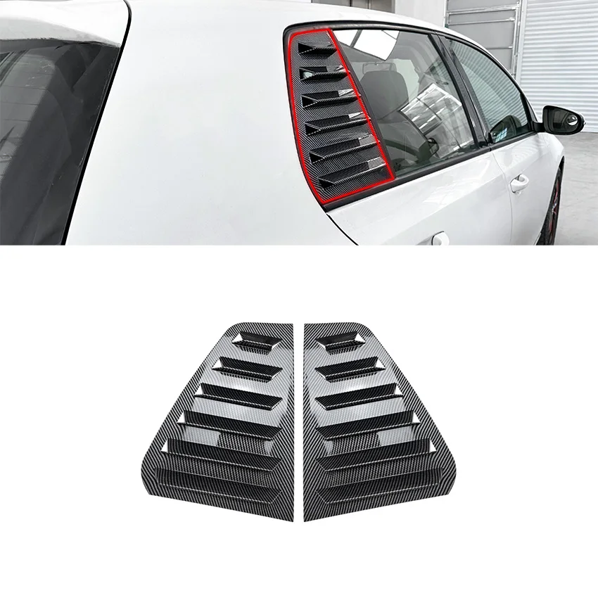 AMP-Z Golf Mk6 Window Louver Shutter Side Vent Cover Trim For Volkswagen Golf Mk6 2008-2012